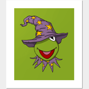 Halloween Wizard Kermit Posters and Art